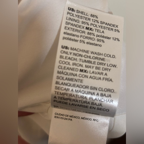 NWT White House Black Market Luna Wide Leg Trousers White Women’s Size 14 Short - Picture 12 of 13